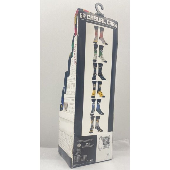 Harry Potter 6 Pair Casual Crew Shoes Size 8-12 WIZARDING WORLD - Picture 2 of 8